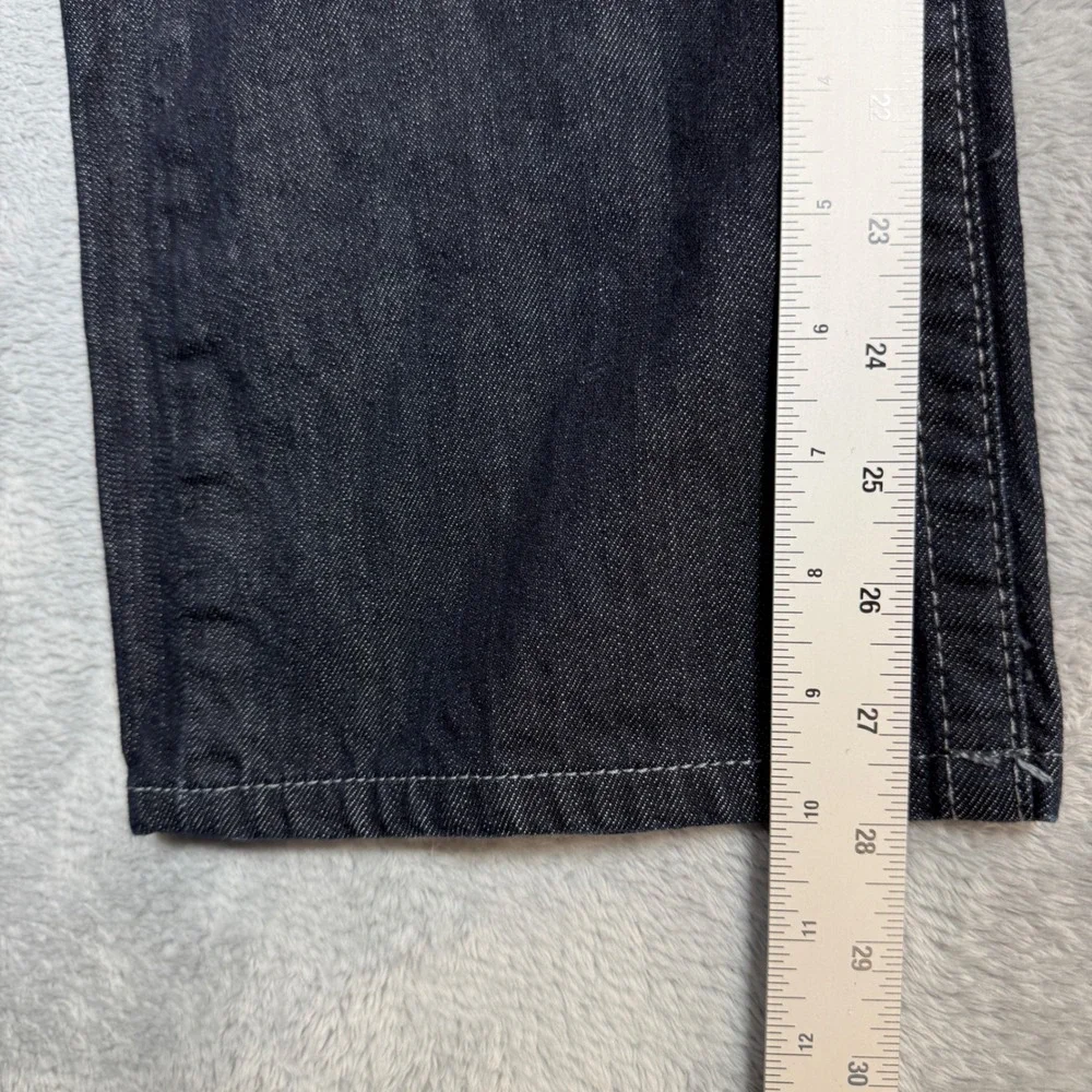 True Religion Ricky Straight Jeans Mens 34 (Fits 37x28) Dark Indigo Relaxed Y2K